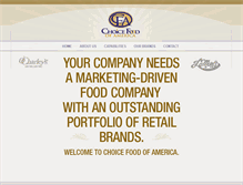 Tablet Screenshot of choicefoodofamerica.com
